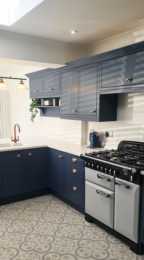 View of New oven installing in modern home in congleton cheshire