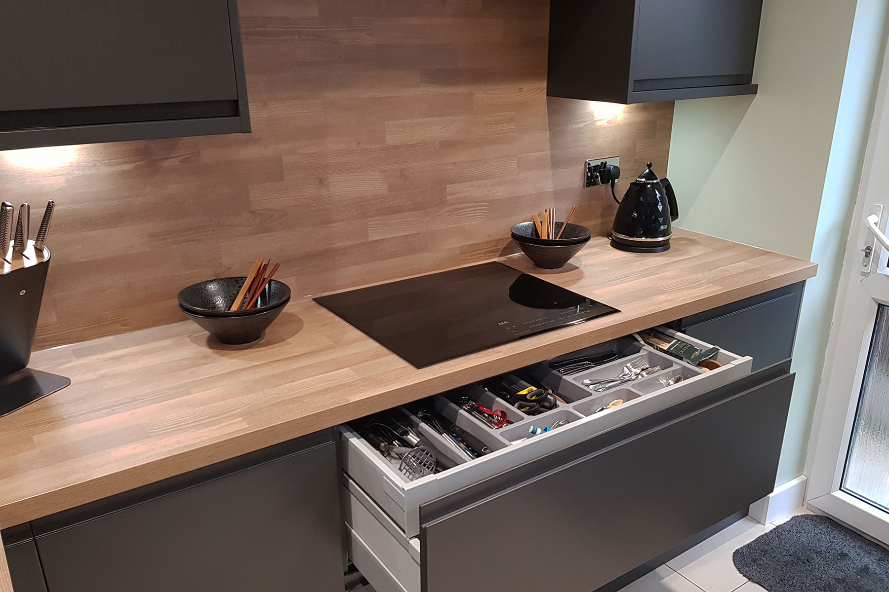 Kitchen Island, granite worktop fitted in Congleton Cheshire
